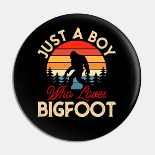 Just a boy who loves Bigfoot! Pin