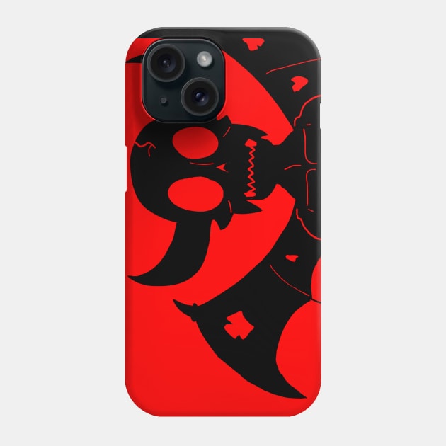 Demon in Black Phone Case by KnightLineArt