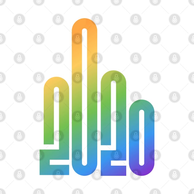 2020 Rainbow Logo Aesthetic Middle Finger Humorous Science Teachers by labstud