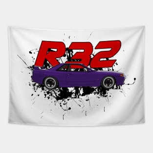 Nissan skyline r32 godzilla Tapestry