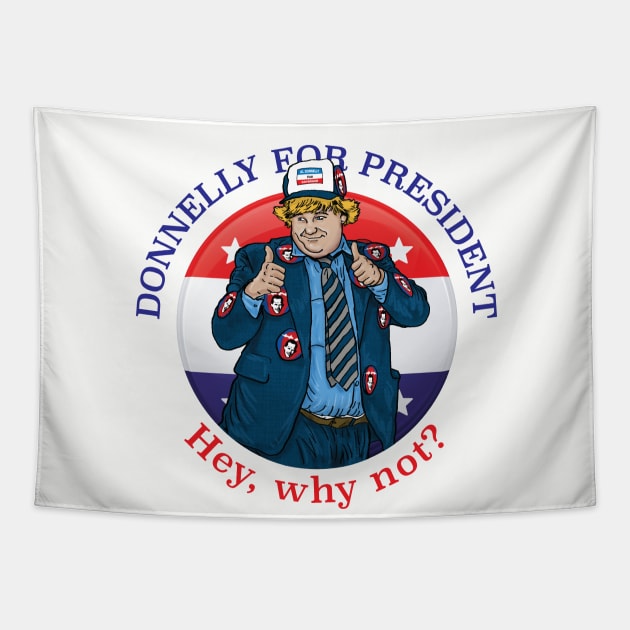 Donnelly For President Tapestry by Alema Art