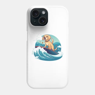 Surfing Pooch Phone Case