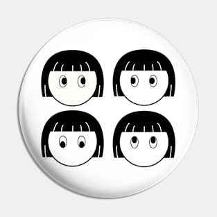 Girl exercise eyes Pin