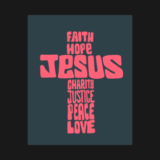 Jesus Christ Cross illustration T-Shirt