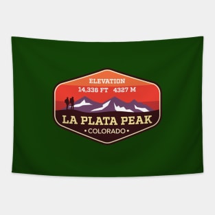 La Plata Peak Colorado - 14ers Mountain Climbing Badge Tapestry