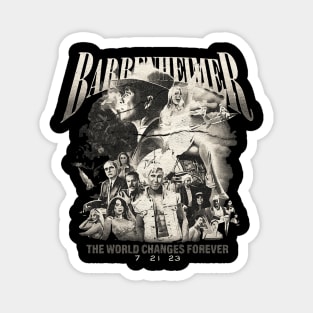 barbenheimer movie war retro Magnet