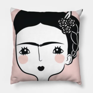 Girls Power Frida Kahlo Pillow