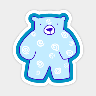 Winter Teddy Bear Magnet