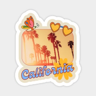 Retro California Vibes Magnet