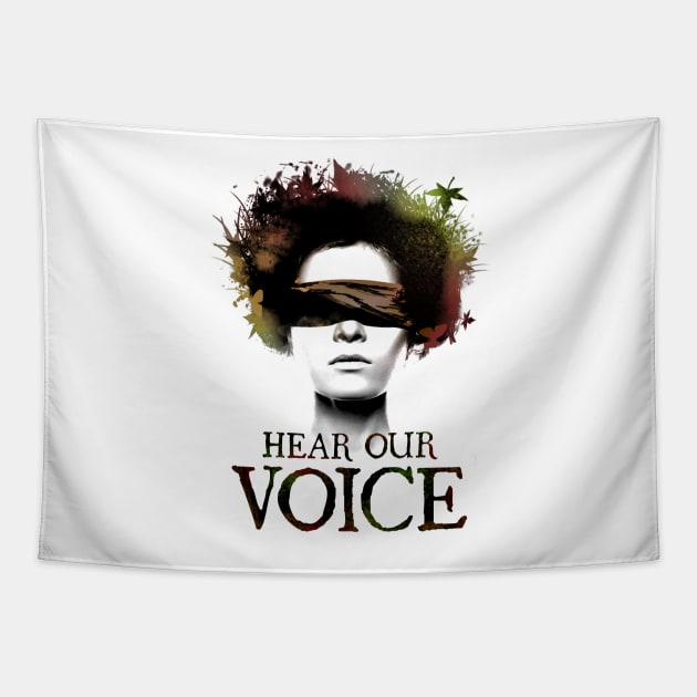 Hear our Voice Tapestry by zurcnami