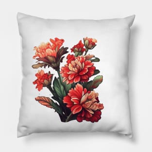 Red Flower Pillow