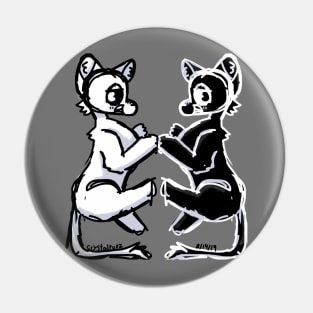 Black and white Pin