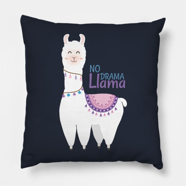 No Drama Lama Pillow by AttireCafe