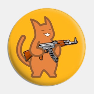 Cute Orange Cat Pin