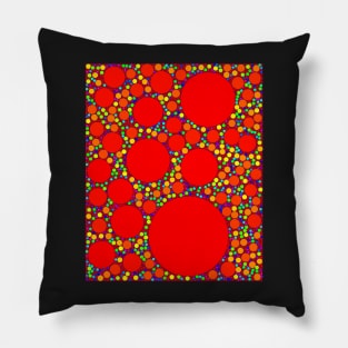 Random Tiling Red Pillow