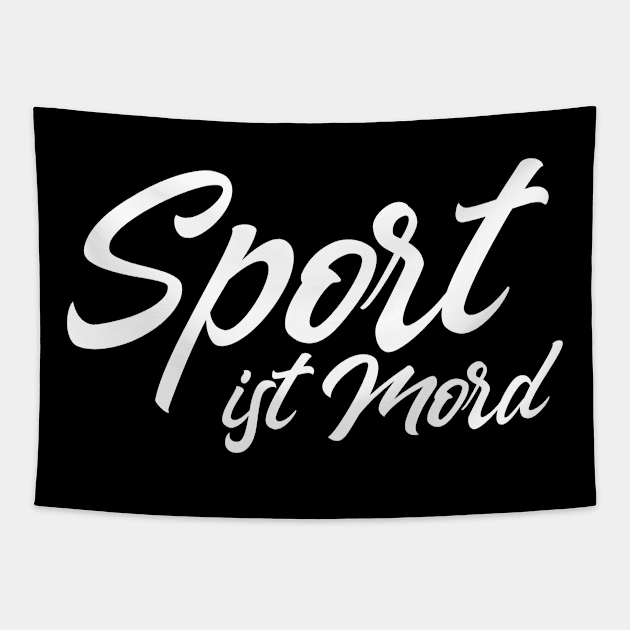 Sport ist Mord Tapestry by FromBerlinGift