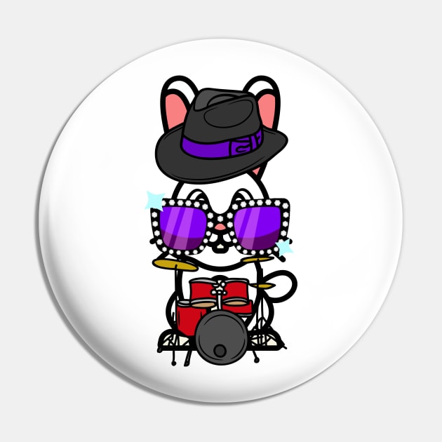 Funny bunny is playing the drums Pin by Pet Station