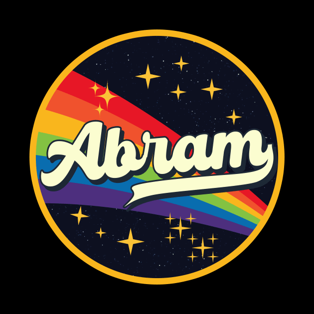 Abram // Rainbow In Space Vintage Style by LMW Art