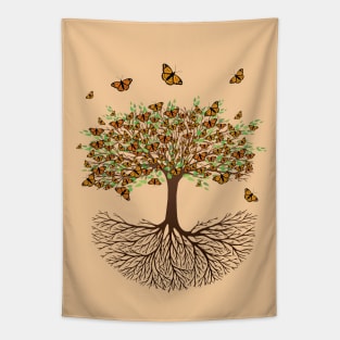 Tree of life butterfly version Tapestry