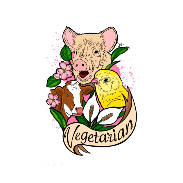 Vegetarian! by Lana Rose Art