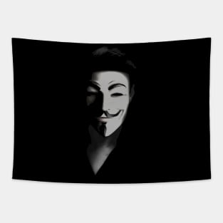 V for Vendetta Mask Tapestry