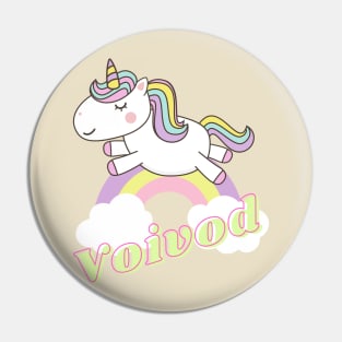 voivod ll unicorn Pin