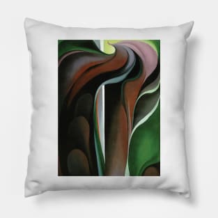 Jack-in-Pulpit Abstraction Pillow