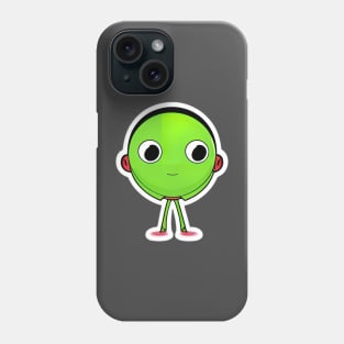 Little Green Martian Phone Case