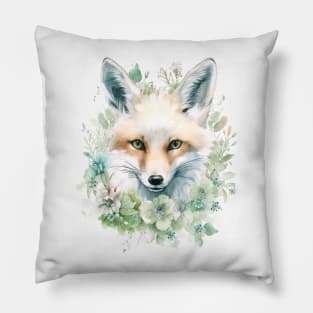 Foxy Flowers Pillow