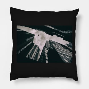 The Plane over the City Pillow