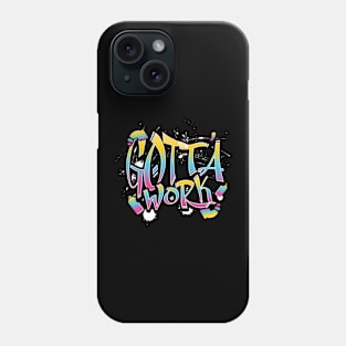 ATEEZ atiny gotta work typography text Morcaworks kpop Phone Case