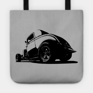 Front/Back - 1932 Ford Model A Coupe - stylized monochrome Tote