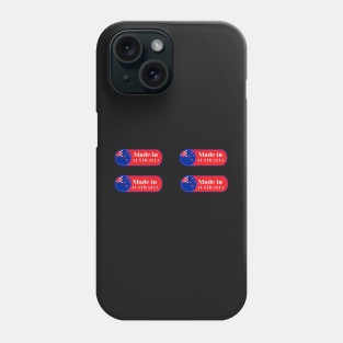 Made in Australia small tag stickers Phone Case