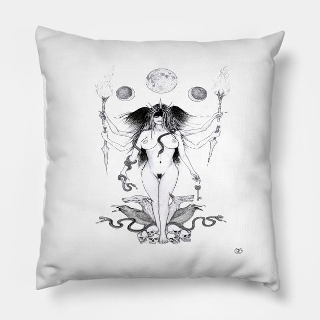 Hekate Pillow by tristan.r.rosenkreutz