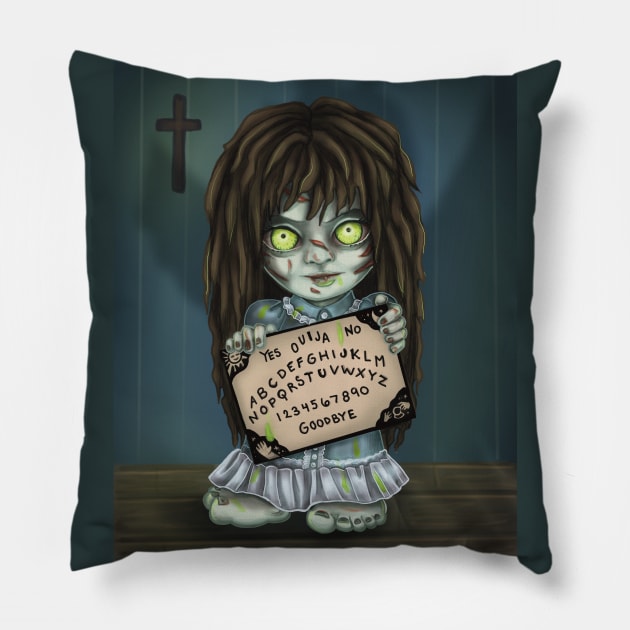 Regan and Captain Howdy Pillow by thewickedmrshicks