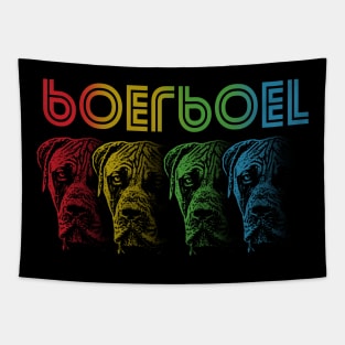 Cool Retro Groovy Boerboel Dog Tapestry