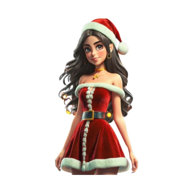 Woman dressed in santa by tee4youhma