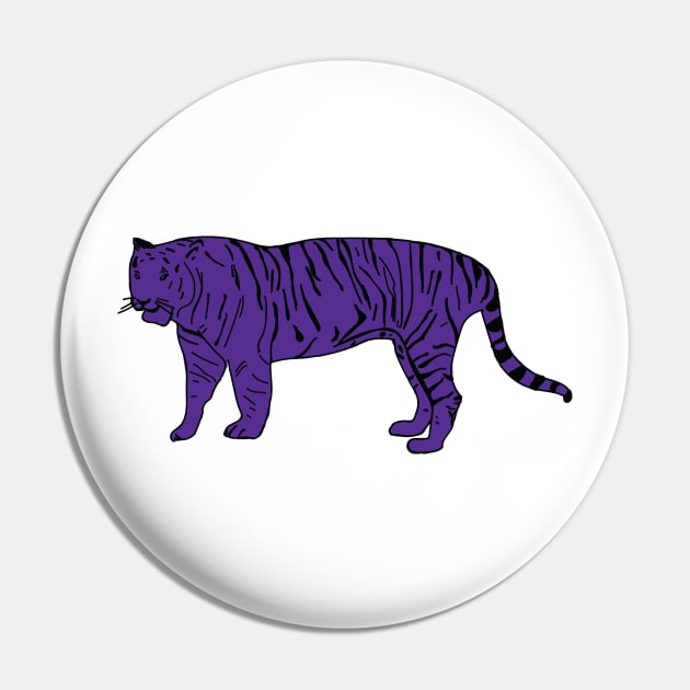 Purple Tiger Pin by Manitarka