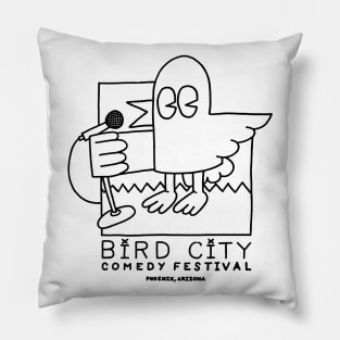 Logo #2, Black Pillow