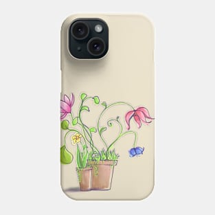 Comfy flower poots Phone Case