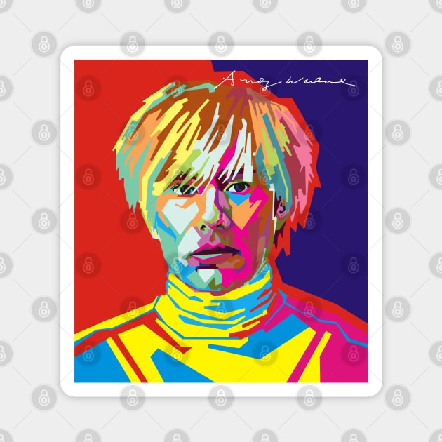 andy warhol Magnet by rifaisetyo