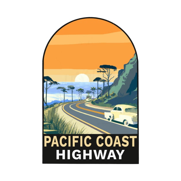 Pacific Coast Highway Decal by zsonn