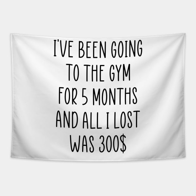 Funny Diet Sarcasm Weightloss Fasting Gym Workout Fitness Tapestry by TellingTales