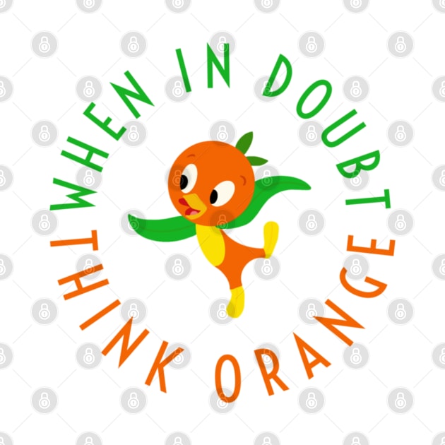 Orange bird by Hundred Acre Woods Designs