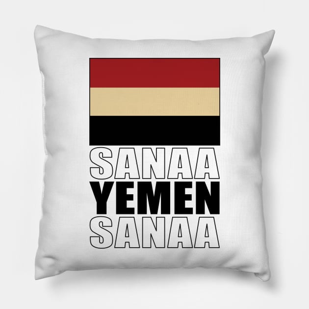 Flag of Yemen Pillow by KewaleeTee