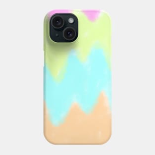 Pink orange blue watercolor art Phone Case