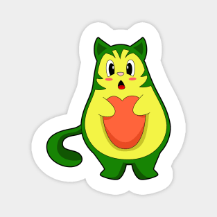 Cat Avocado Magnet