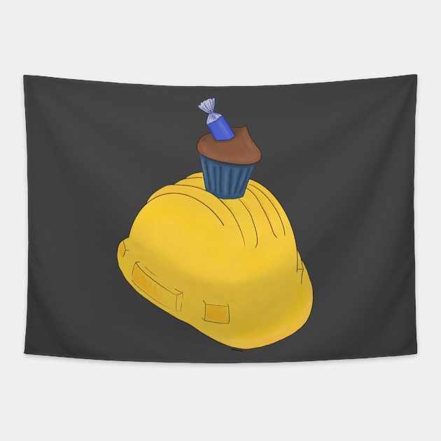 Construction helmet Tapestry by Johka