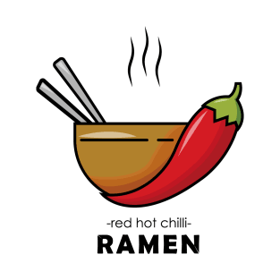 Red Hot Chili Ramen design T-Shirt