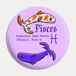 Pisces Zodiac Sign Dates & Traits Pin